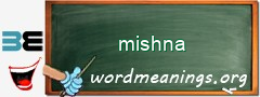 WordMeaning blackboard for mishna